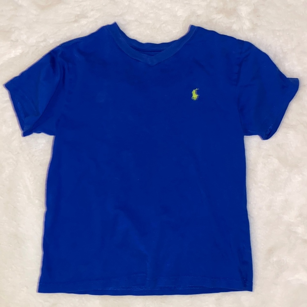 Boys size 8 blue RL polo tee